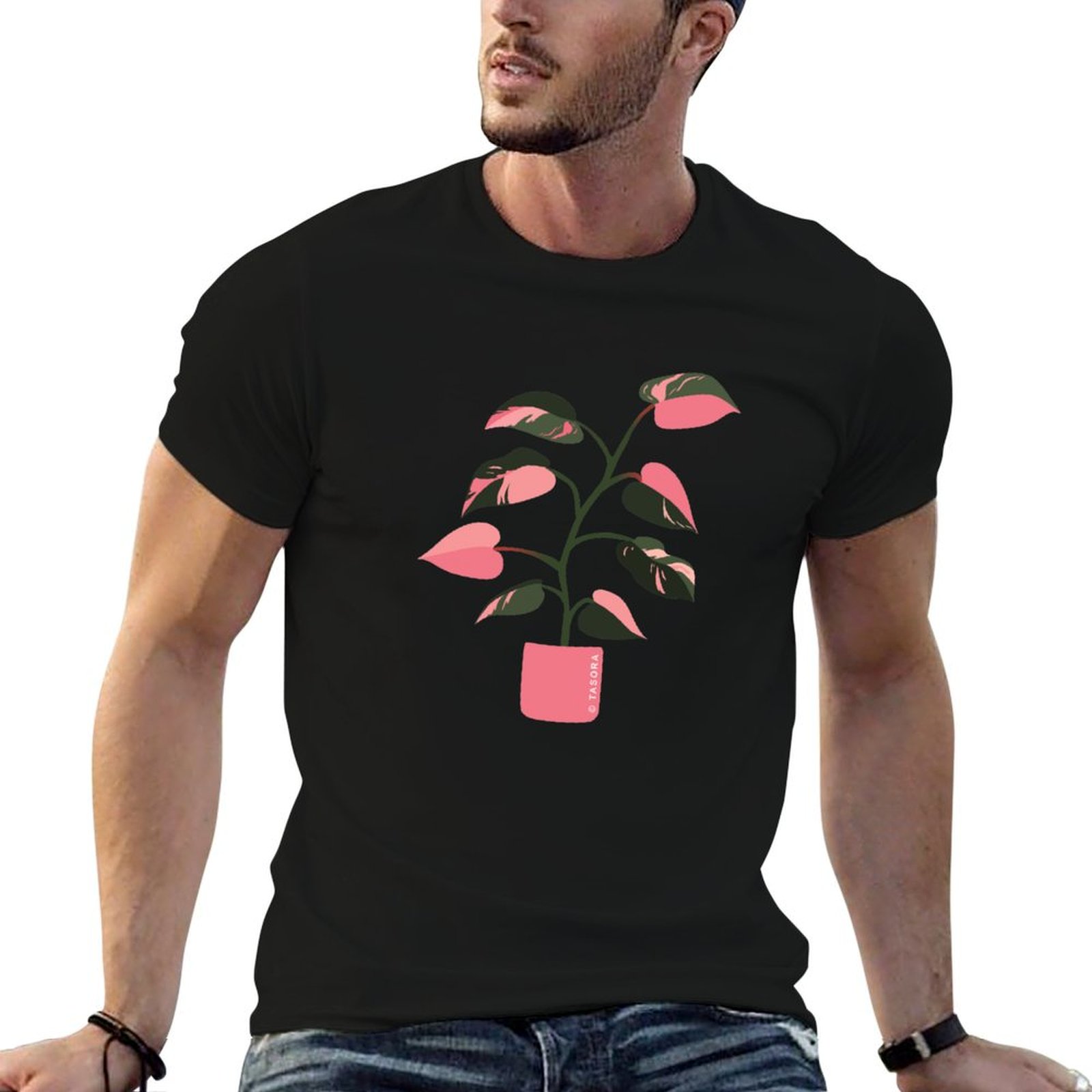 Philodendron Pink Princess - T-shirt Philodendron Pink Princess Artwork T-shirt