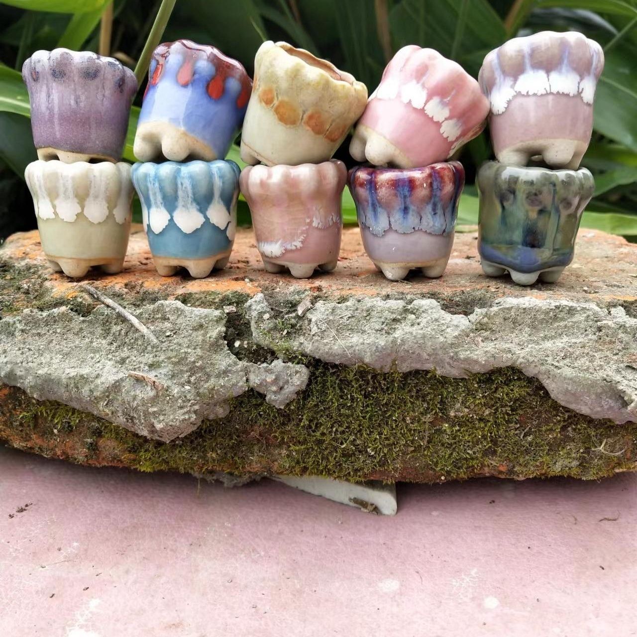 10 pz Mini ceramica Fowerpot M - Cactus Mix Pot recensione e prezzo
