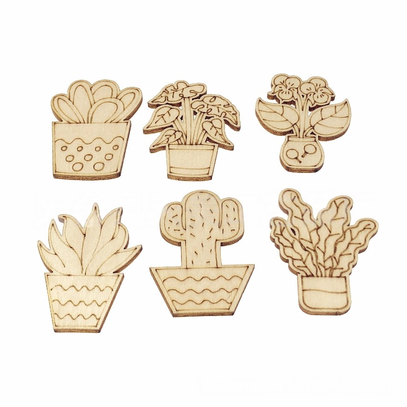 50 Pezzi di Charms in Legno Gr - Cactus Mix Pot recensione e prezzo